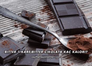 1 Kare Bitter Çikolata Kaç Kalori?