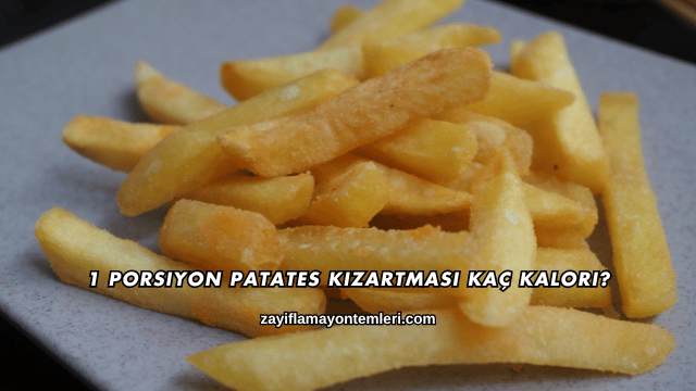 1 Porsiyon Patates Kızartması Kaç Kalori?