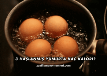 3 Haşlanmış Yumurta Kaç Kalori?