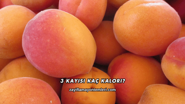 3 Kayısı Kaç Kalori?