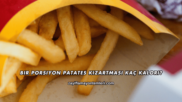Bir Porsiyon Patates Kızartması Kaç Kalori?