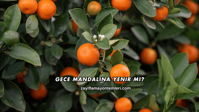 Gece Mandalina Yenir mi?
