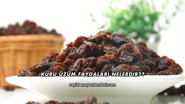 Kuru Üzüm Faydaları Nelerdir?