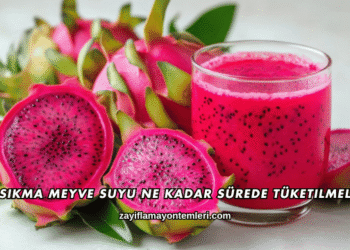 Sıkma Meyve Suyu Ne Kadar Sürede Tüketilmeli?