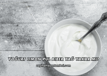 Yoğurt Limon Pul Biber Yağ Yakar mı?